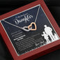Daughter Necklace from Dad - Interlocking Heart Necklace