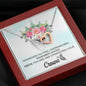 Niece - Whenever you feel overwhelmed - Interlocking Hearts Necklace with Message Card