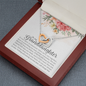 To My Granddaughter Interlocking Hearts Necklace