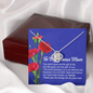To My Bonus Mon The Love Knot Necklace - Carnation