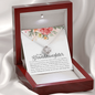 To My Granddaughter Love Knot Necklace