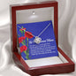 To My Bonus Mon The Love Knot Necklace - Carnation