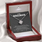 To My Soulmate Love Knot Necklace