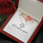To My Granddaughter Love Knot Necklace