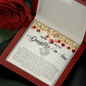 To my wife necklace, necklaces for my wife, love my wife necklace, wife necklaces, good gifts for wife, infinity love knot necklace says i love you Includes Message Card and Gift Box