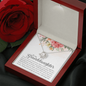 To My Granddaughter Love Knot Necklace