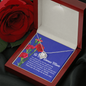 To My Bonus Mon The Love Knot Necklace - Carnation