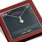Mum Daughter Necklace Sterling Silver, Mum To Daughter Gifts From mum, To My Daughter Necklace From Mum On Graduation, Birthday, Valentines, Mothers Day, Christmas For Badass Beautiful Girls