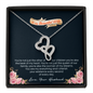 To My Beautiful Wife Love Knot Necklace with Message Card and Gift Box. Gift for Wife. Wife Gift. Necklace for Wife