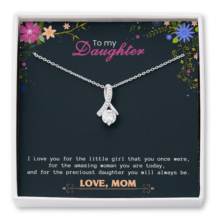 To My Daughter Necklace - Amazing Woman, Precious Daughter - Mum to Da –  mymessagejewelry